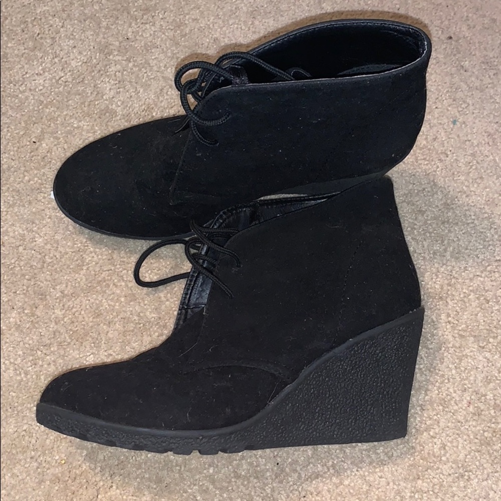 Wedge booties